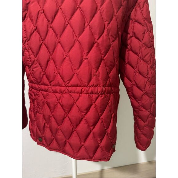 Eddie Bauer Red quilted puffer Goose Down Jacket - Picture 8 of 13